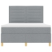 Cama con somier y colchón  Gris Claro 140x190 cm Tela