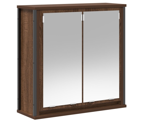 Conjunto de Muebles de Baño de 5 Piezas de  en Madera de Roble Marrón