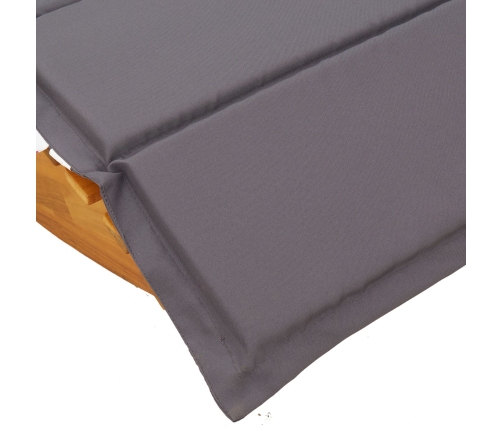 Tumbona Juego de 2 Gris oscuro