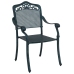 Set de Bistro de Jardín de 3 Piezas  Verde de Aluminio Fundido
