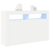 Aparador Blanco Blanco Madera Contrachapada 116 x 30 x 75 cm