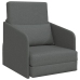 Sofá Cama de Piso  2-en-1 Gris Oscuro 65x80x83 cm Tela