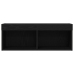 Muebles para TV  con luces LED 2 pcs Roble Negro 80x30x30 cm