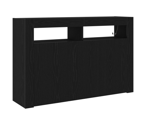 Aparador  Roble negro Madera engineered 116 x 30 x 75 cm