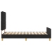Cama  Negra 90x200 cm de Tela