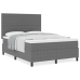 Cama con Somier  con Colchón Gris Claro 140x200 cm Tela de Corduroy