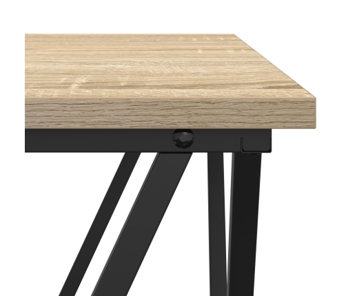 Mesa de café  Roble Sonoma Tablero de partículas y metal Mediana