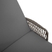 Tumbona  Gris y gris oscuro Ratán PE 157 x 55 x 92 cm Tumbona