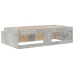 Estructura de cama  Gris concreto 80x200 cm