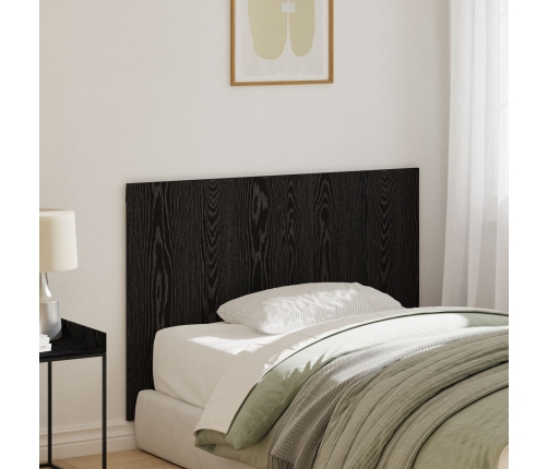 Cabecero de cama  Negro Roble 120x1,5x80 cm Madera de ingeniería