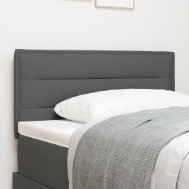 Cabecero  Diseño de Líneas Gris Oscuro 90 cm Tela
