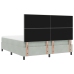 Cama Box Spring  con colchón Gris Claro Super King Terciopelo