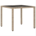 Juego de 2 Beige Poliratán 90 x 90 x 75 cm