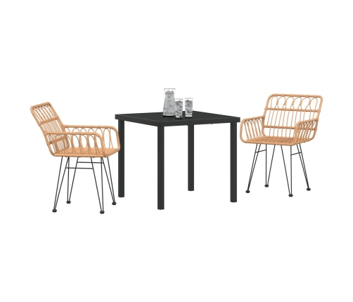 Juego de Comedor de Jardín de 3 Piezas
