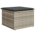 Conjunto de Sofá de Jardín  Conjunto de 9 Beige y Negro Ratan