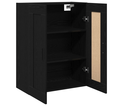 Armario de Pared  Negro Roble 69,5x34x90 cm Madera