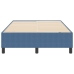 Cama Box Spring  Azul 120x200 cm Tela de pana