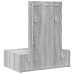 Mesa de tocador colgante  con luces LED Gris Sonoma
