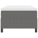 Cama Box Spring de  con Colchón Gris 90x200 cm Tela de Microgamuza