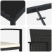 Conjunto de Comedor de Jardín de 9 Piezas  Negro Poliratán