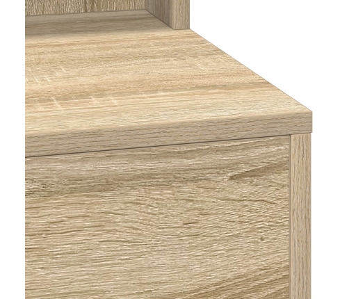 Mesa de tocador con luces LED en Roble de Sonoma, 50x41x135 cm