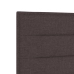Cabecero LED  Diseño de Líneas Marrón Oscuro 100 cm Tela
