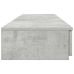 Mesa de Noche Gris Concreto Madera Elaborada 150 x 36.5 x 16.5 cm
