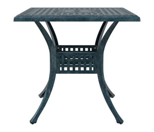 Conjunto de Comedor de Jardín de 5 Piezas  en Verde de Aluminio Fundido