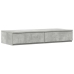 Cama con Almacenamiento  Gris Concreto Madera 236.5 x 100 x 31.5 cm