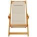 Sillas de playa plegables  2 pcs Taupe de Madera de Acacia y Textilene