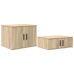 Cama con Almacenamiento  Roble Sonoma 75x190 cm