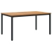 Juego de Comedor de Jardín 7 Piezas Negro Aluminio Resistente