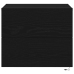 Cabinet de Noche  con LED Montado en la Pared Roble Negro 50x39x41 cm