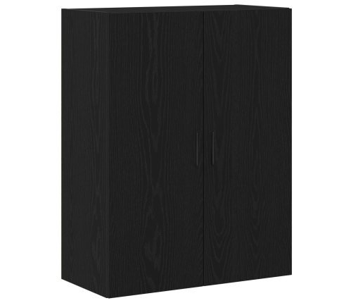 Armario de Pared  Negro Roble 69,5x34x90 cm Madera Elaborada
