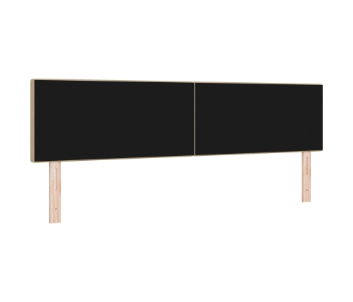 Cabezal  Diseño Sencillo Verde Claro Gris 180 cm Tela de Pana