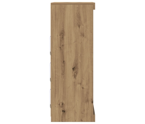 Sideboard con Luces LED de  de Roble Artesano 60,5x37x100 cm