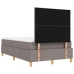Cama con Somier de  con Colchón y Banco Taupe 120x200 cm Tela