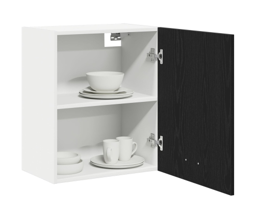 Gabinete Colgante de Roble Negro  50x31x60 cm Hecho de Madera Elaborada