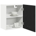 Gabinete Colgante de Roble Negro  50x31x60 cm Hecho de Madera Elaborada