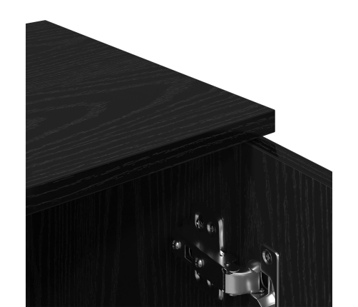 Aparadores 2 pcs en Roble Negro, 30x30x70 cm, Hecho de Madera Elaborada