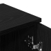 Aparadores 2 pcs en Roble Negro, 30x30x70 cm, Hecho de Madera Elaborada