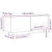 Armario de TV  Negro Roble 100x35x40 cm Madera Ingenierizada