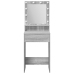 Mesa de tocador  con luces LED en Gris Sonoma - 50x41x135 cm