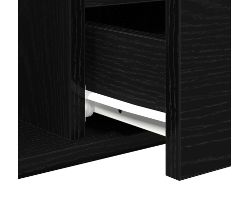 Mesa de Café  Negra de Roble 90x49x45 cm de Madera Elaborada