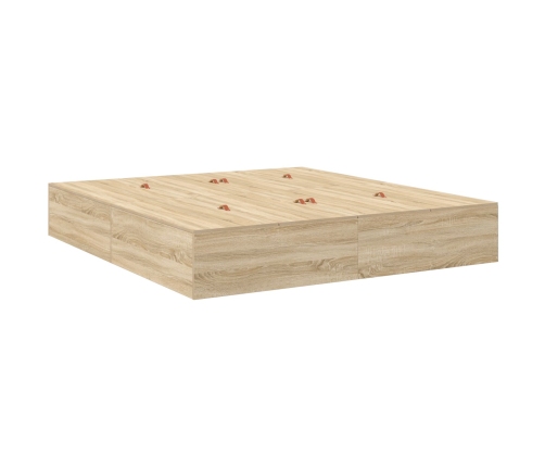 Estructura de Cama de Almacenamiento  Sonoma Oak 180x200 cm