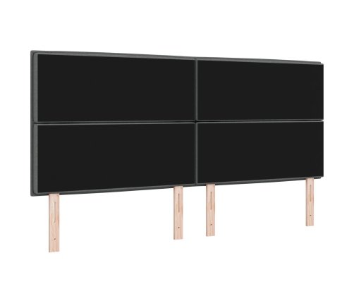 Cabecero  Diseño Lines Gris oscuro 200 cm Tela