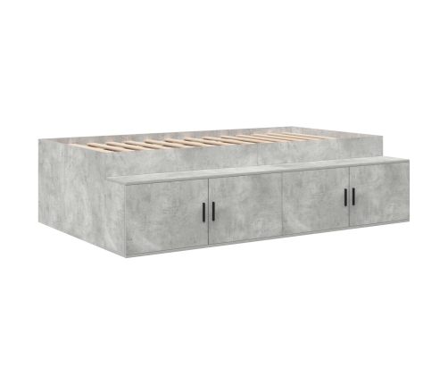Estructura de Cama  Gris Concreto 100x200 cm