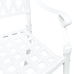 Sillas de Jardín  2 pcs de Aluminio Fundido Blanco
