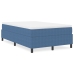 Cama Box Spring  Azul Doble Pequeña Tela de Pana