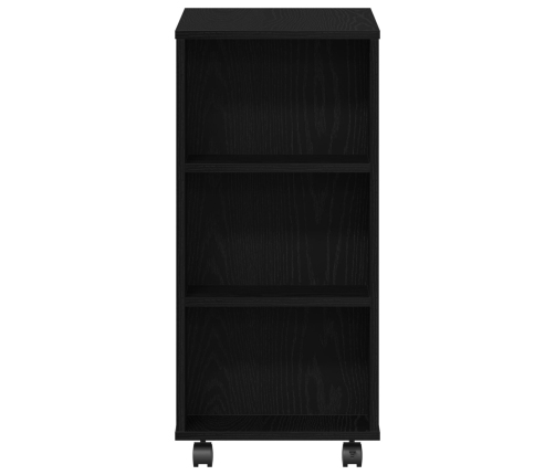 Gabinete Rodante de Roble Negro 60x35x75 cm de